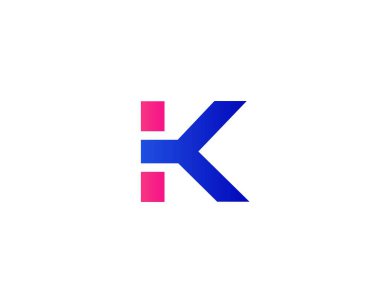 IK KI Letter logosu DESIGN VECTOR TEMPLATE. IK KI LOGO DESIGN.