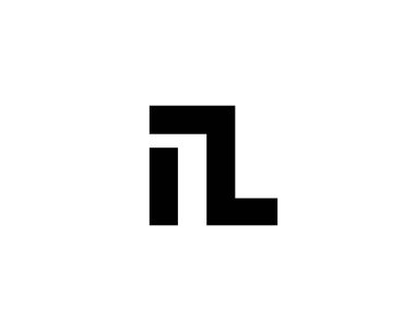 IL LI Letter logosu DESIGN VECTOR TEMPLATE. IL LI logosu DESIGN.