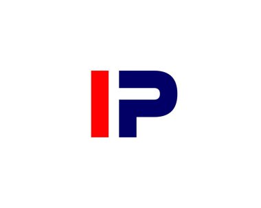 IP PI Letter logosu DESIGN VECTOR TEMPLATE. IP PI logosu DESIGN.