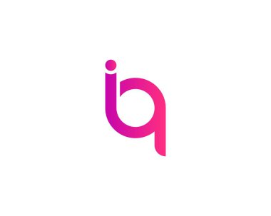 IQ QI Letter logosu DESIGN VECTOR TEMPLATE. IQ QI LOGO DESIGN.