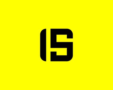 Bu SI harfli logo. DESIGN VECTOR TEMPlate. Bu SI logosu DESIGN.