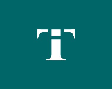 TI TI Letter Logo DESIGN VECTOR TEMPLATE. Bu logo DESIGN.