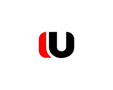 Iu Ui Letter Logosu DESIGN VECTOR TEMPLATE.IU UI Logo DESIGN.