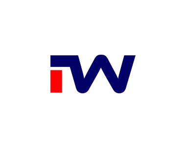 IW WI Letter logosu DESIGN VECTOR TEMPLATE. IW WI logosu DESIGN.