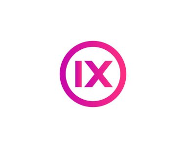 IX XI Letter logosu DESIGN VECTOR TEMPLATE. IX XI logo DESIGN.