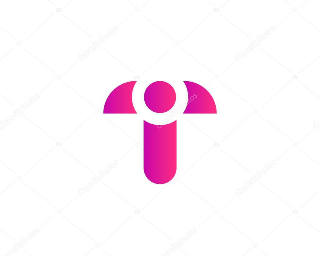 IT TI LETTER LOGO DESIGN VECTOR TEMPLATE. IT TI LOGO DESIGN.