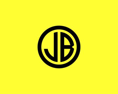 JB BJ, logoyu kontrol et. VECTOR TEMPLATE. JB BJ LOGO DESIGN.