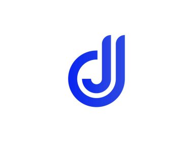 JD DJ 'in logosu, DESIGN VECTOR TEMPLATE. JD DJ logosu DESIGN.
