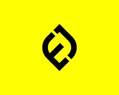 JE EJ, logoyu kontrol et. VECTOR TEMPLATE. JE EJ LOGO DESIGN.