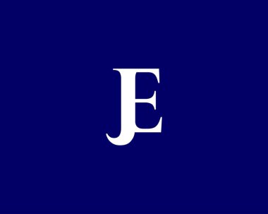 JE EJ, logoyu kontrol et. VECTOR TEMPLATE. JE EJ LOGO DESIGN.