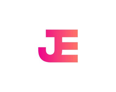 JE EJ, logoyu kontrol et. VECTOR TEMPLATE. JE EJ LOGO DESIGN.