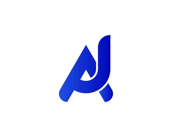 Ajレターロゴデザインベクトルテンプレート Logo Design — ストックベクタ