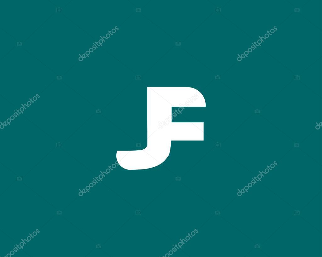 JF FJ LETTER LOGO DESIGN VECTOR TEMPLATE. JF FJ LOGO DESIGN.
