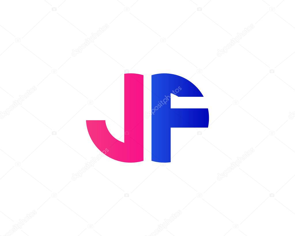 JF FJ LETTER LOGO DESIGN VECTOR TEMPLATE. JF FJ LOGO DESIGN.