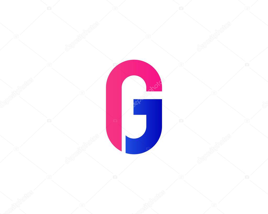 JG GJ LETTER LOGO DESIGN VECTOR TEMPLATE. JG GJ LOGO DESIGN.