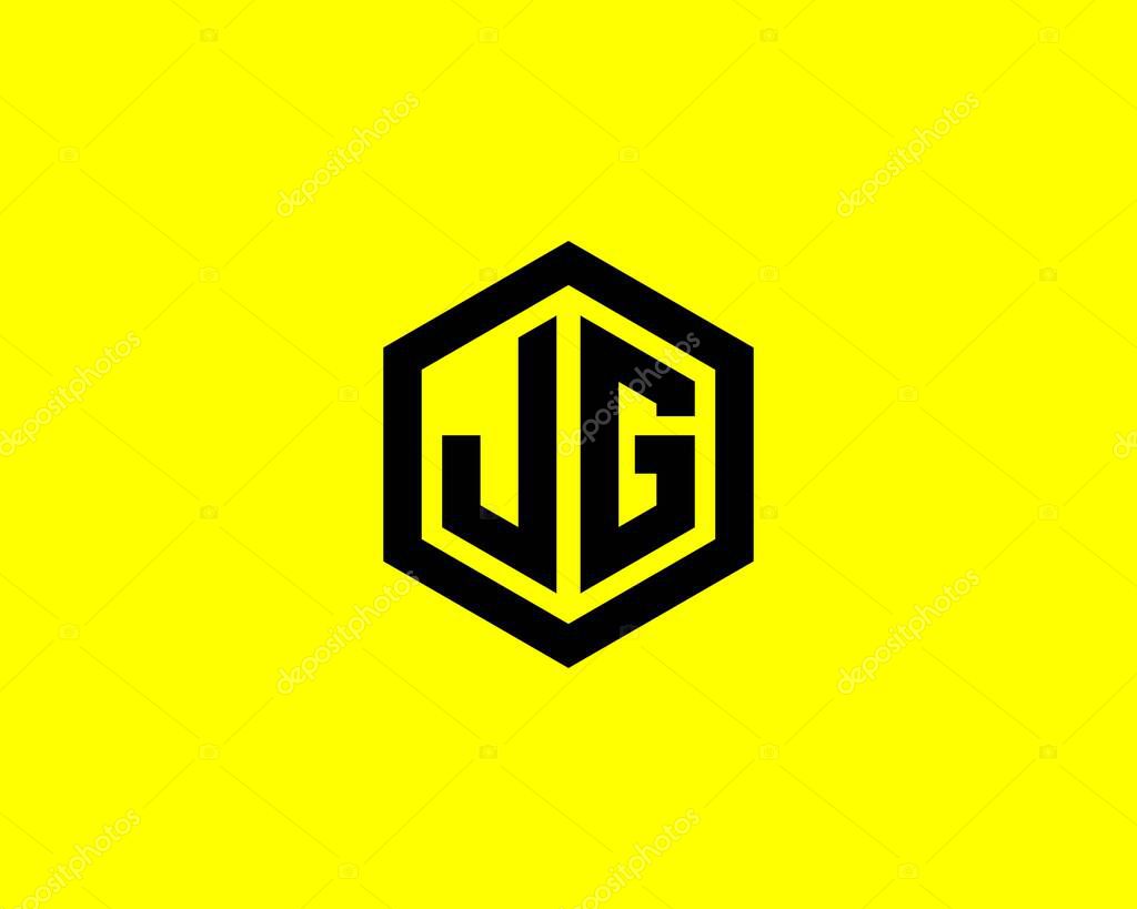JG GJ LETTER LOGO DESIGN VECTOR TEMPLATE. JG GJ LOGO DESIGN.