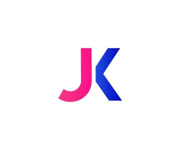JK KJ Letter logosu DESIGN VECTOR TEMPLATE