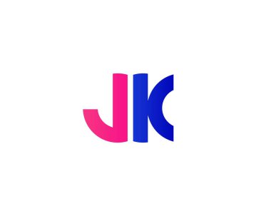 JK KJ Letter logosu DESIGN VECTOR TEMPLATE
