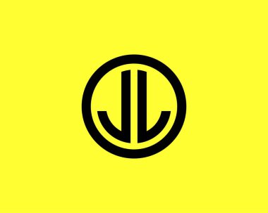 JL LJ LETTER Logo DESIGN VECTOR TEMPLATE