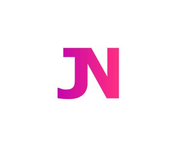JN NJ LETTER Logo DESIGN VECTOR TEMPLATE