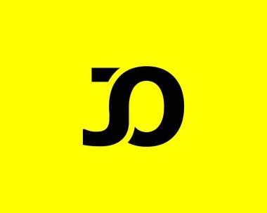 JO OJ LETTER Logo DESIGN VECTOR TEMPLATE