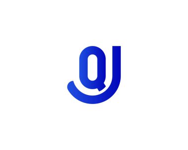 JQ QJ Letter logosu DESIGN VECTOR TEMPLATE