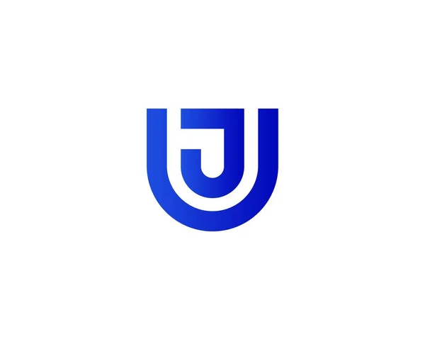 Juuj Letter Logo Design Vector Template — ストックベクタ