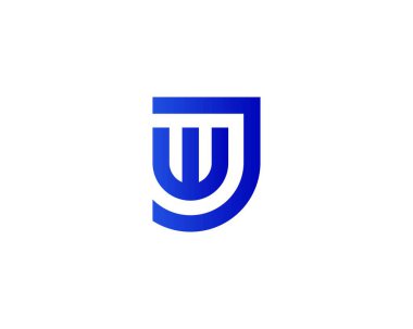 JW WJ LETTER Logo DESIGN VECTOR TEMPLATE