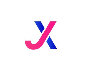 JX XJ Letter Logosu DESIGN VECTOR TEMPlatörü