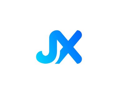 JX XJ Letter Logosu DESIGN VECTOR TEMPlatörü