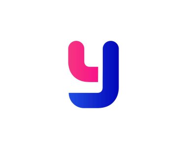 JY YJ LETTER Logo DESIGN VECTOR TEMPLATE