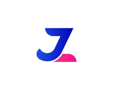 JZ ZJ Letter Logosu DESIGN VECTOR TEMPLATE