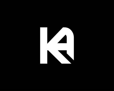 Ka AK Letter logosu DESIGN VECTOR TEMPLATE