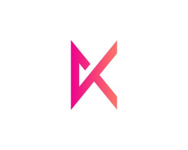 Ka AK Letter logosu DESIGN VECTOR TEMPLATE
