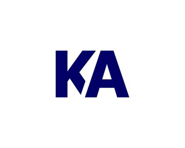 Ka AK Letter logosu DESIGN VECTOR TEMPLATE