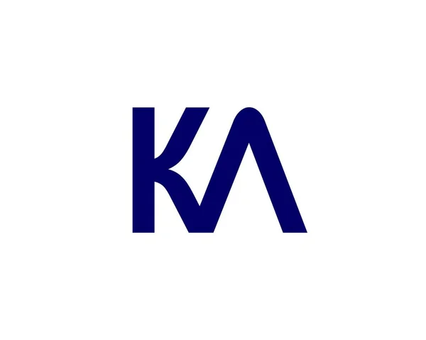 Kka Lätter Logo Design Vector Template — Stock vektor