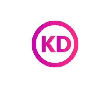 KD DK Letter Logosu DESIGN VECTOR TEMPLATE