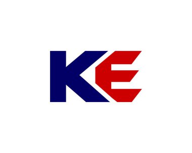 KE EK Letter logosu DESIGN VECTOR TEMPLATE