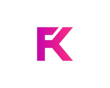 KF FK Letter Logosu DESIGN VECTOR TEMPLATE