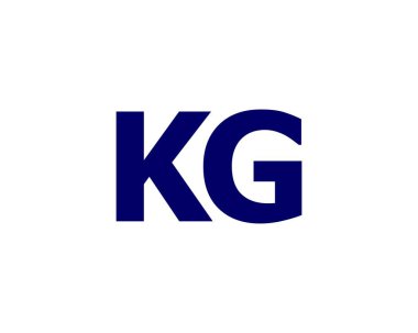 KG GK Letter Logosu DESIGN VECTOR TEMPLATE