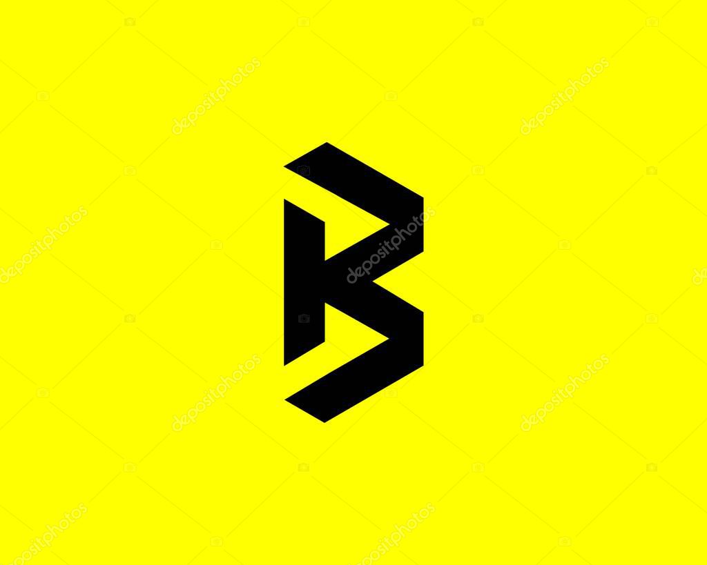 KB BK LETTER LOGO DESIGN VECTOR TEMPLATE