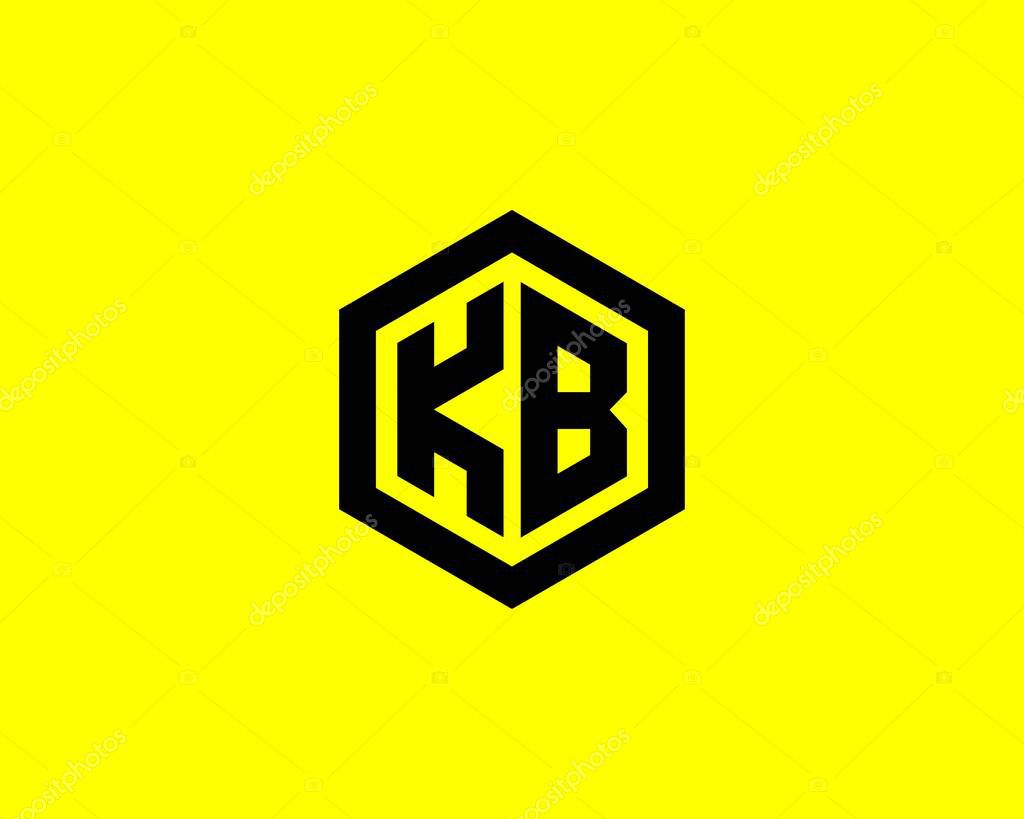 KB BK LETTER LOGO DESIGN VECTOR TEMPLATE