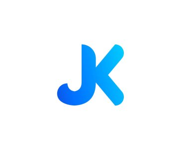 KJ JK Letter Logosu DESIGN VECTOR TEMPLATE