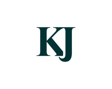 KJ JK Letter Logosu DESIGN VECTOR TEMPLATE