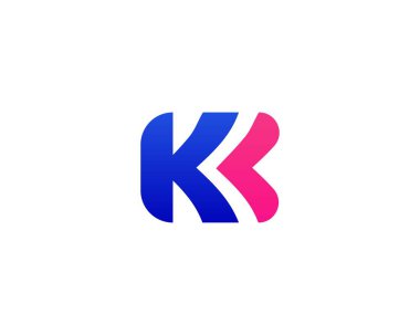 KK K harfli logo DEISGN VECTOR TEMPLATE