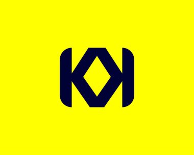 KK K harfli logo DEISGN VECTOR TEMPLATE