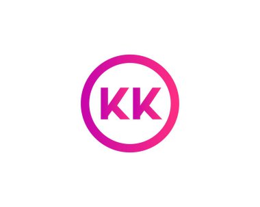 KK K harfli logo DEISGN VECTOR TEMPLATE