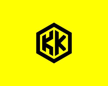 KK K harfli logo DEISGN VECTOR TEMPLATE