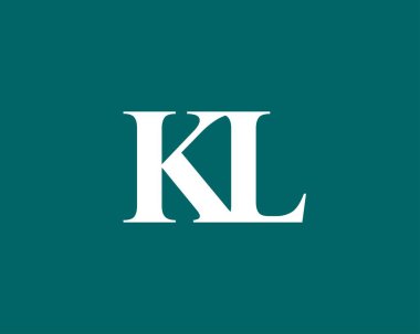 KL LK Letter Logosu DESIGN VECTOR TEMPLATE