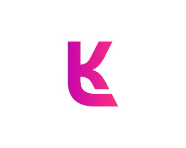 KL LK Letter Logosu DESIGN VECTOR TEMPLATE